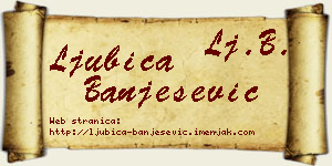 Ljubica Banješević vizit kartica